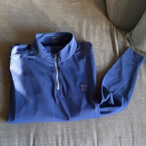 Holderness and Bourne Mens XL Medinah country club quarter zip golf pullover